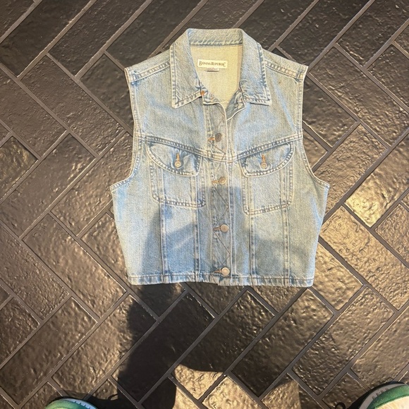 Banana Republic Jackets & Blazers - Vintage Banana Republic Denim Vest – Made in USA